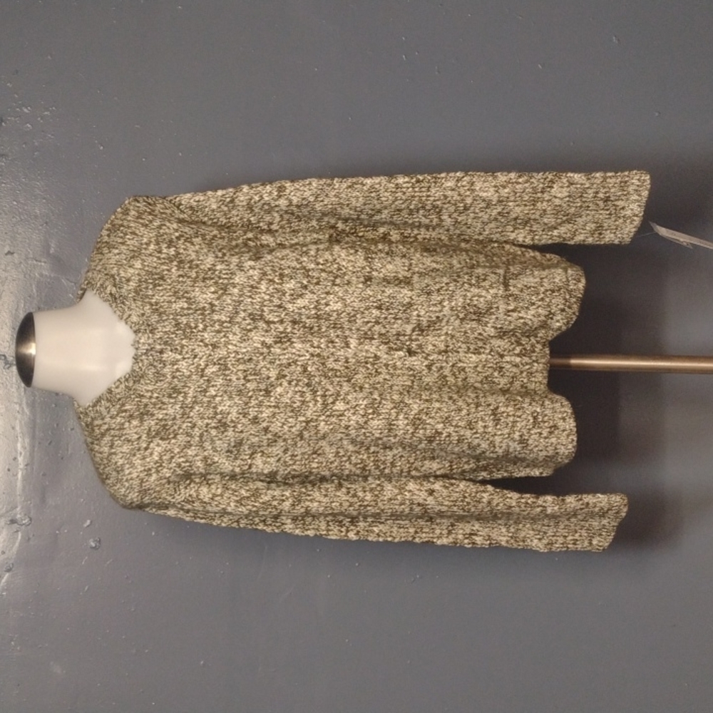 Tan zip up cardigan